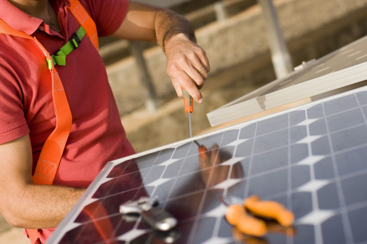 Installing solar cells